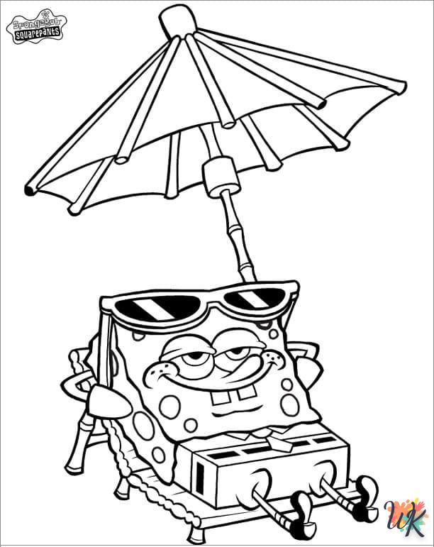 coloriage Spongebob  enfant à imprimer gratuit