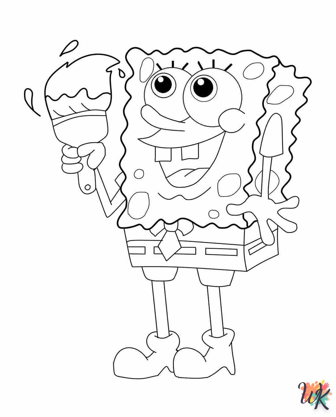 coloriage Spongebob  a imprimer gratuitement