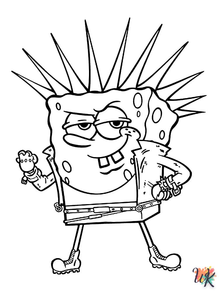 coloriage Spongebob  pour enfant 1