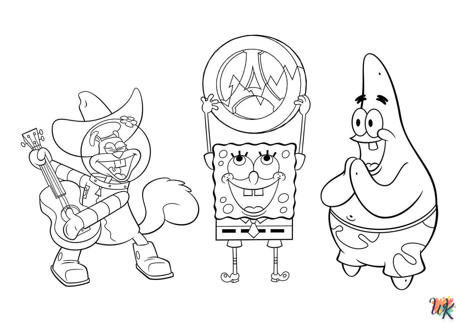 imprimer coloriage Spongebob  pour enfant 1