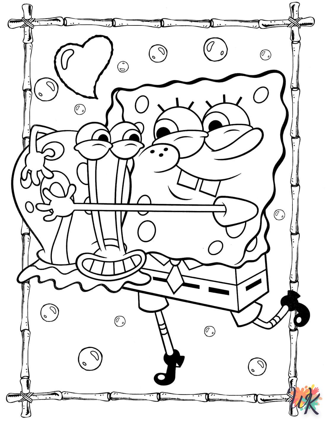 coloriage Spongebob  a colorier en ligne 1