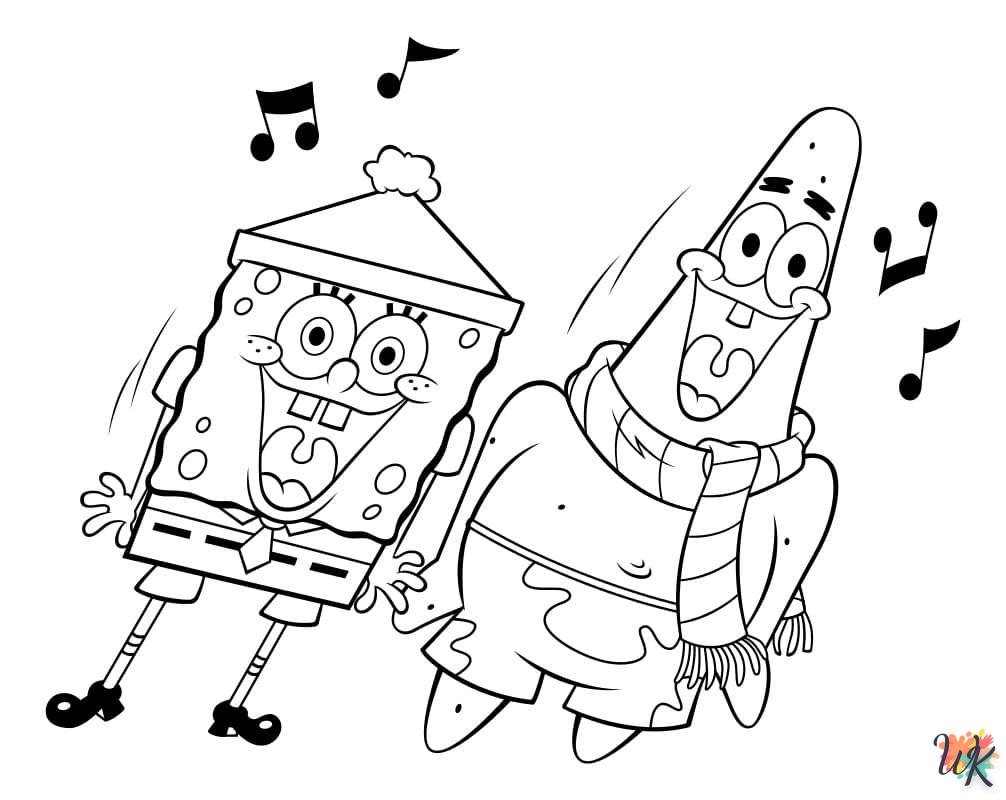 coloriage Spongebob  a colorier en ligne gratuitement 1