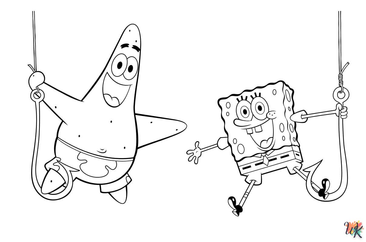 coloriage Spongebob  à imprimer pdf