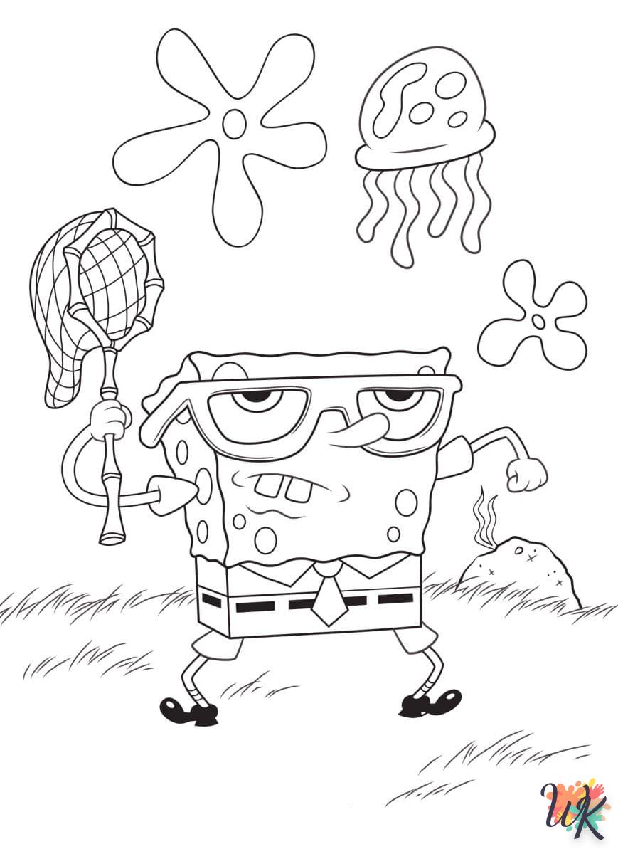 imprimer coloriage Spongebob  pour enfant