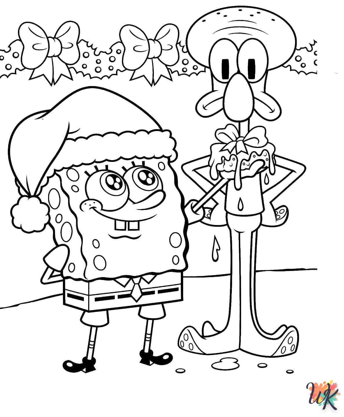 coloriage Spongebob  pour enfant à imprimer 1