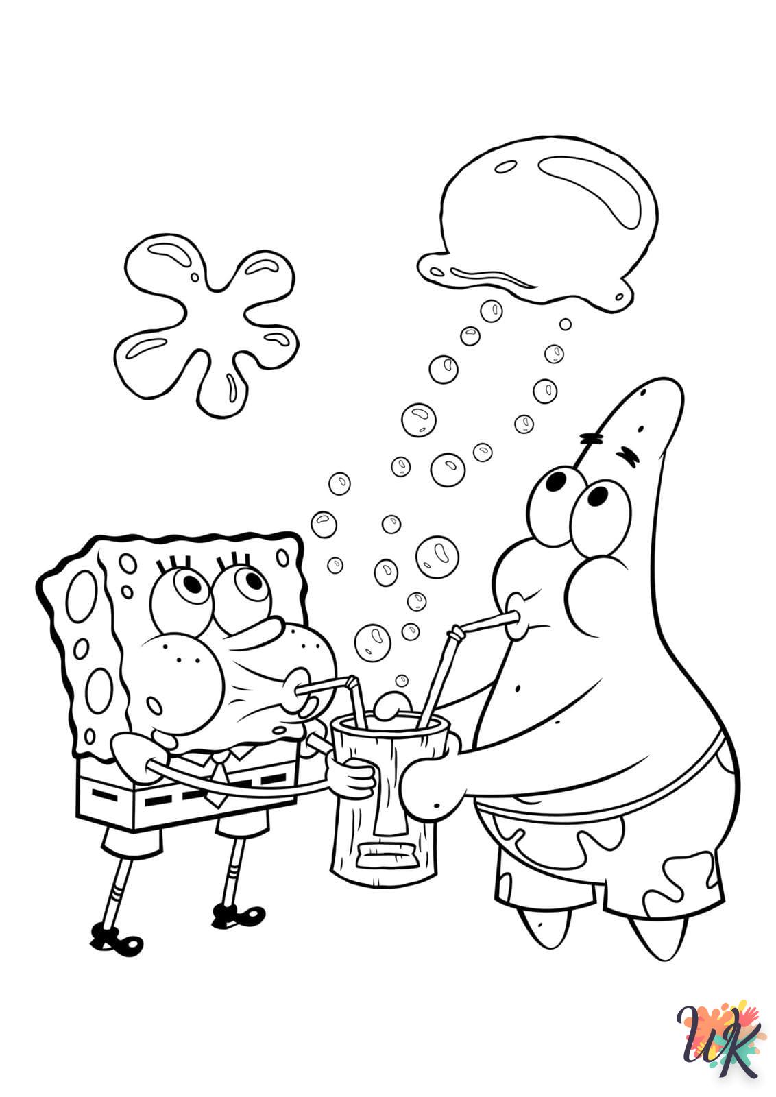 coloriage Spongebob  pour enfant