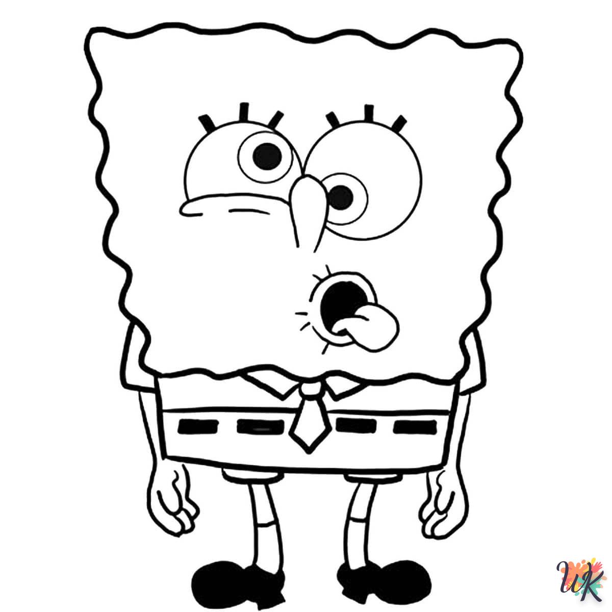 coloriage Spongebob  a colorier en ligne