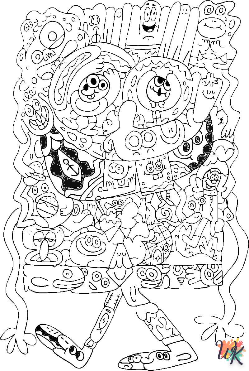 coloriage Spongebob  à colorier en ligne 1