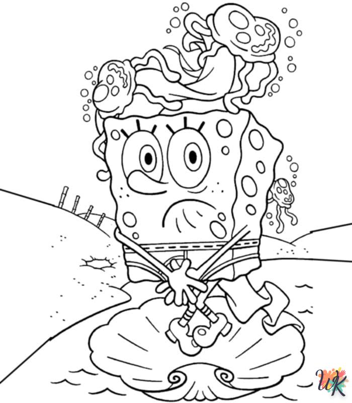 coloriage Spongebob  en ligne gratuit pour 12 ans