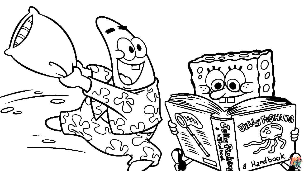 coloriage Spongebob  gratuit en ligne