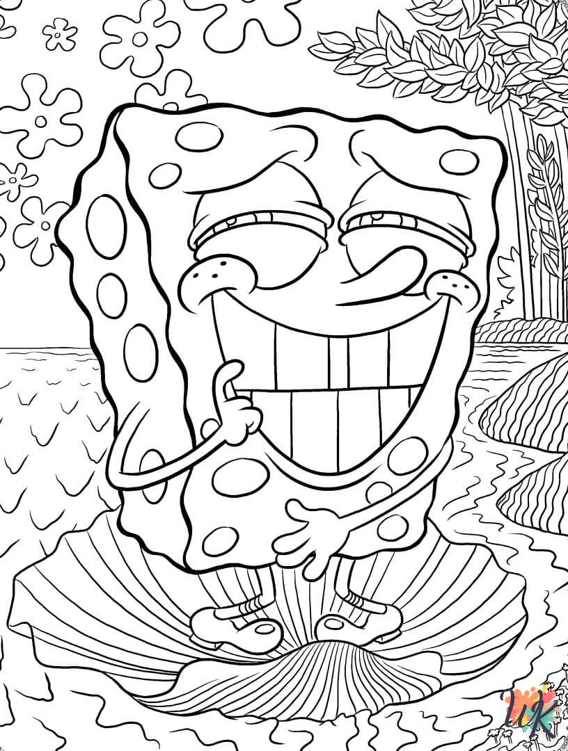 coloriage Spongebob  pour enfants