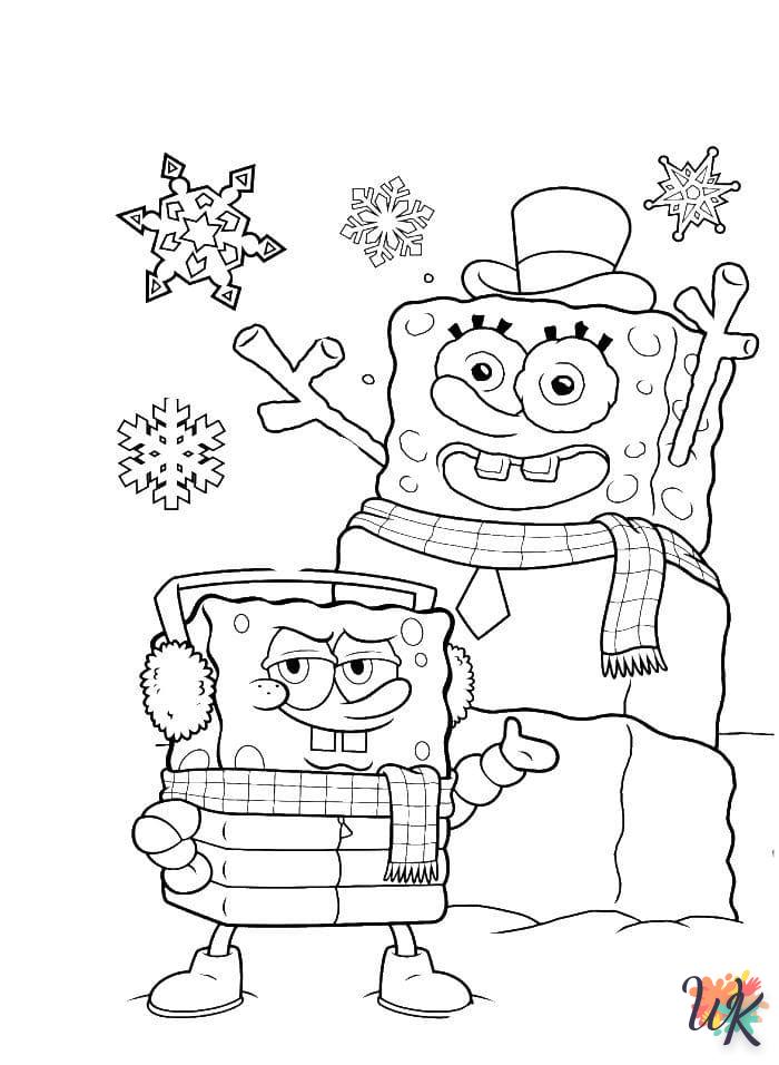 coloriage Spongebob  pour bebe a imprimer 1