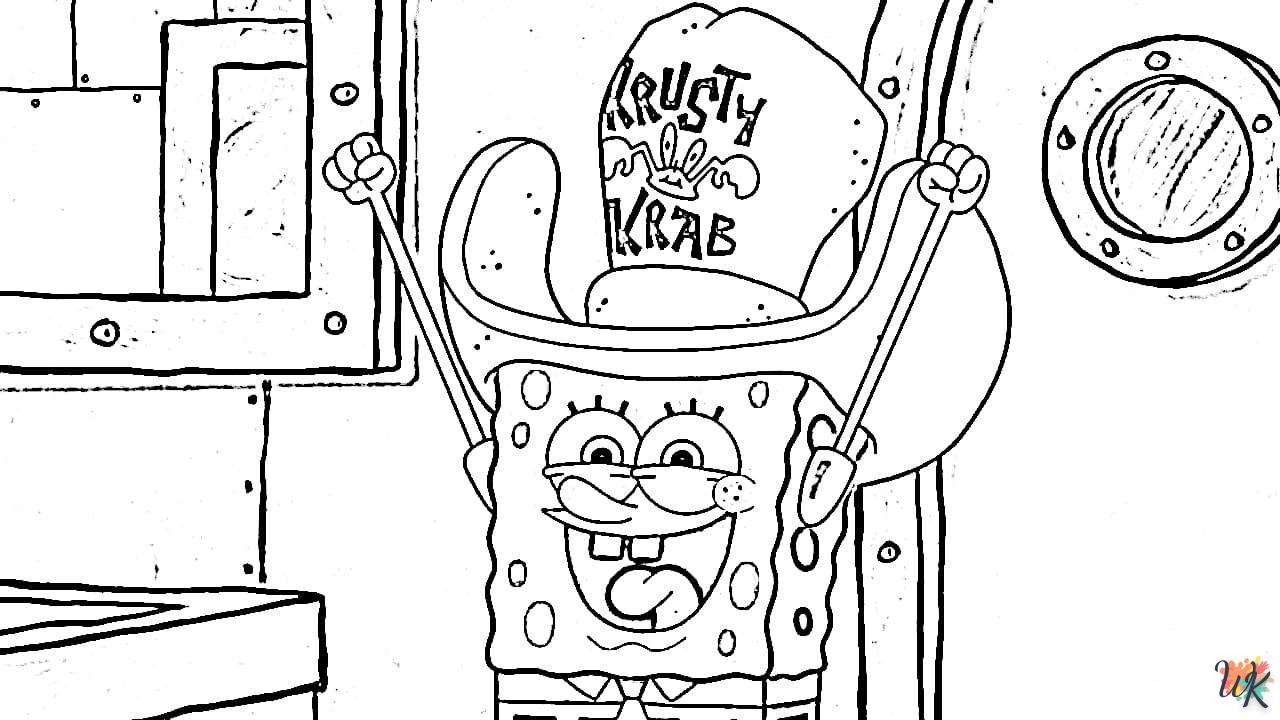 coloriage Spongebob  en ligne adulte gratuit