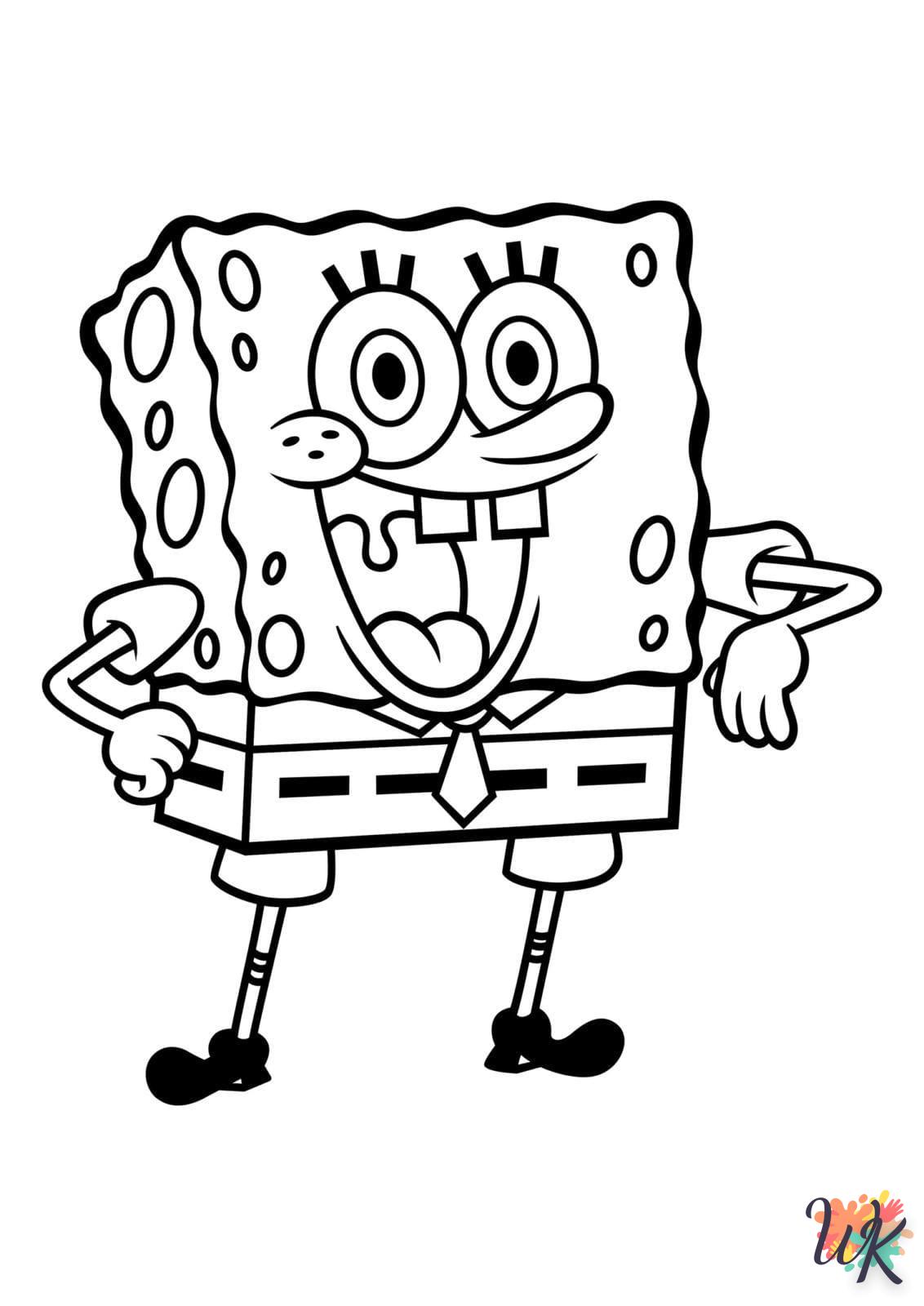 imprimer coloriage Spongebob  pour enfant 2