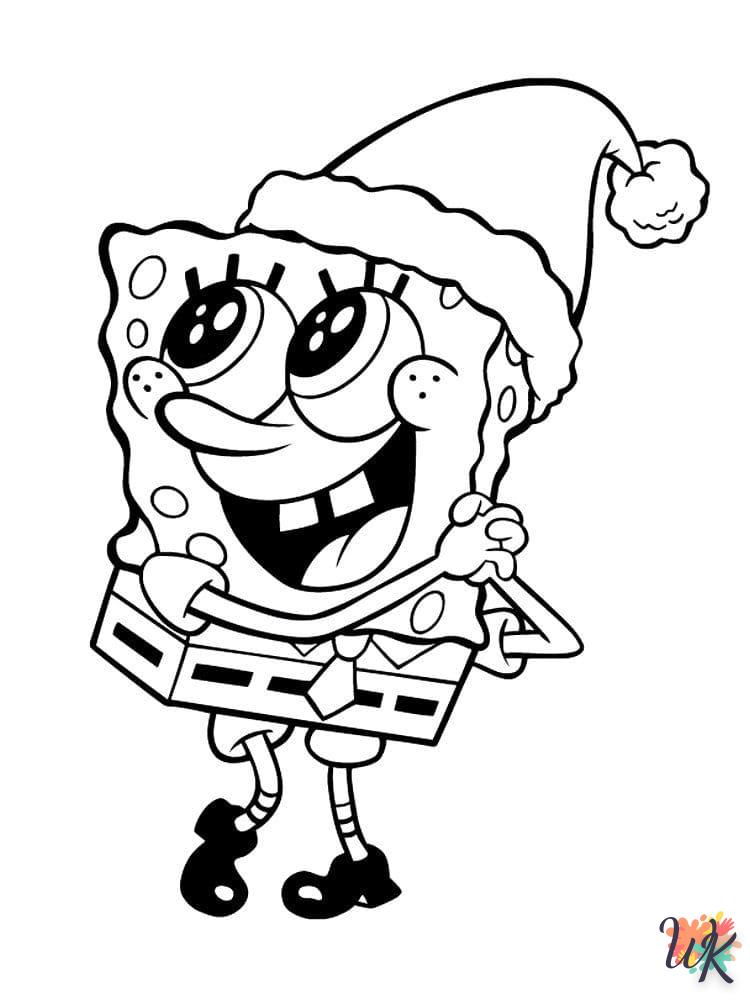 coloriage Spongebob  bebe à imprimer