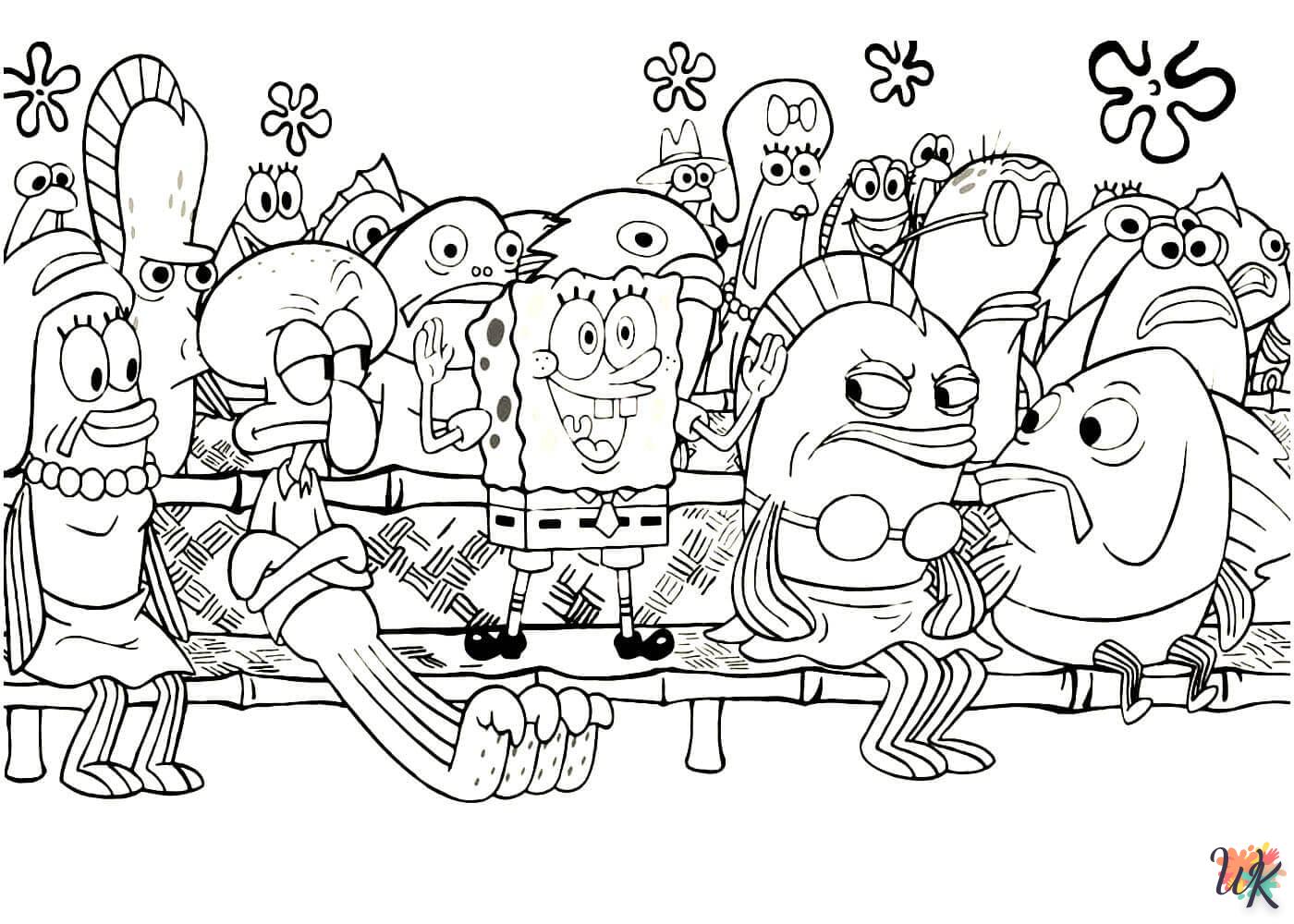 coloriage Spongebob  a imprimer