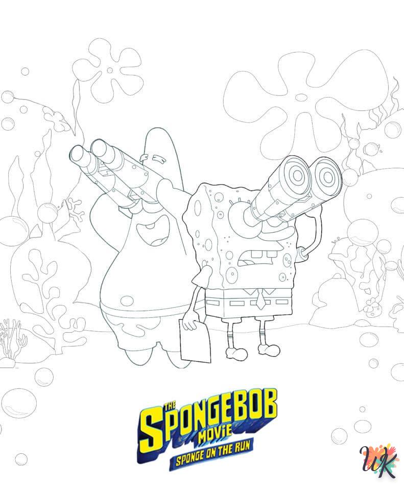 coloriage Spongebob  enfant à imprimer