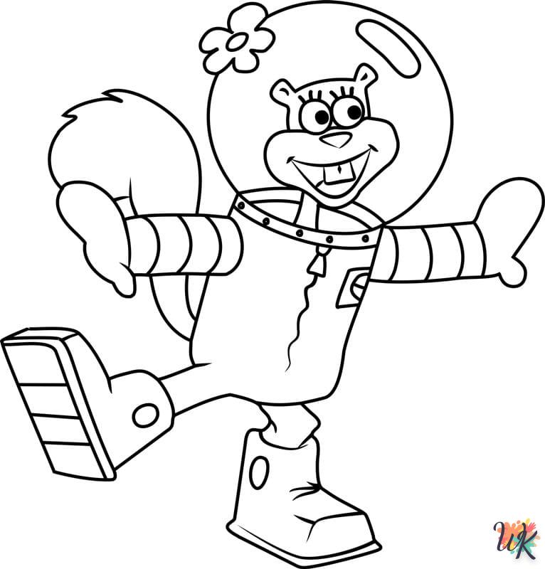 coloriage Spongebob  pour enfants a imprimer