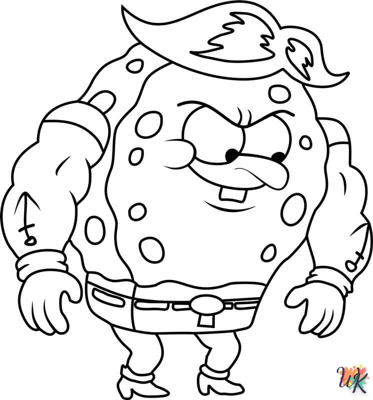 coloriage Spongebob  pour enfants a imprimer gratuit