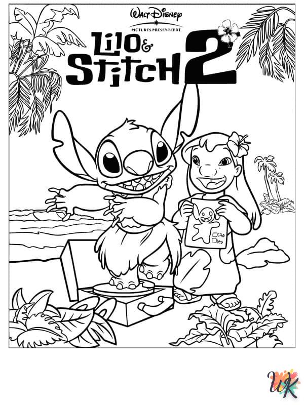 coloriage Stitch  pour enfants 1