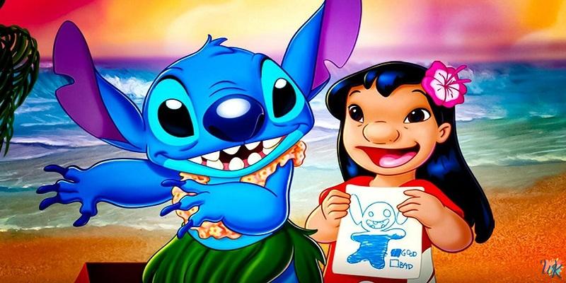 Coloring Stitch go on an adventure with Stitch and Lilo