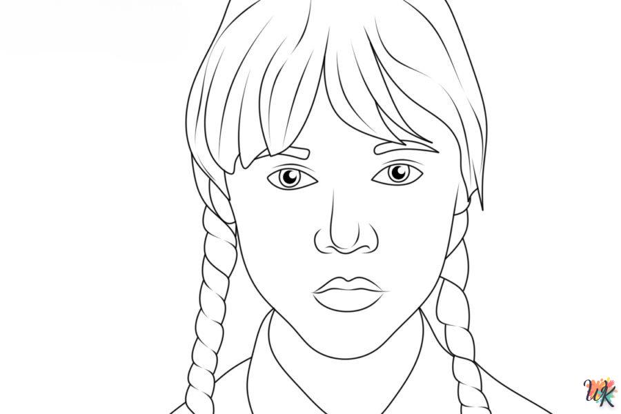 Coloriage Wednesday Addams 14
