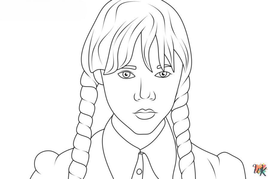 Coloriage Wednesday Addams 15