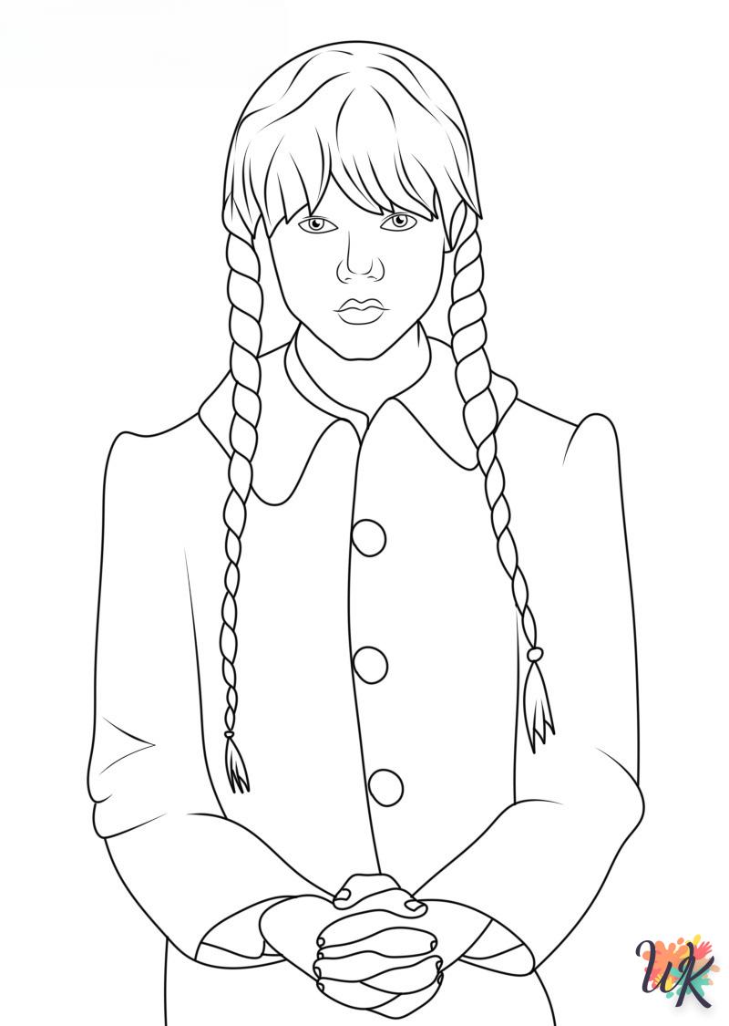 Coloriage Wednesday Addams 21