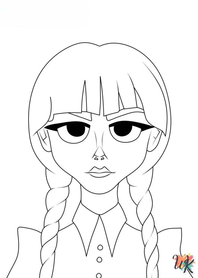 Coloriage Wednesday Addams 23