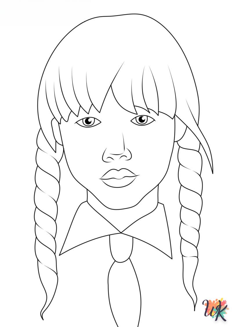 Coloriage Wednesday Addams 24