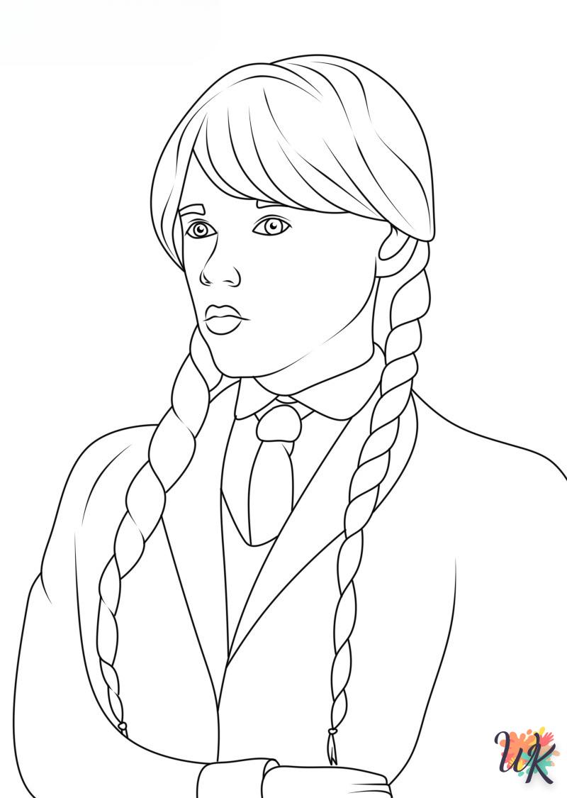 Coloriage Wednesday Addams 26