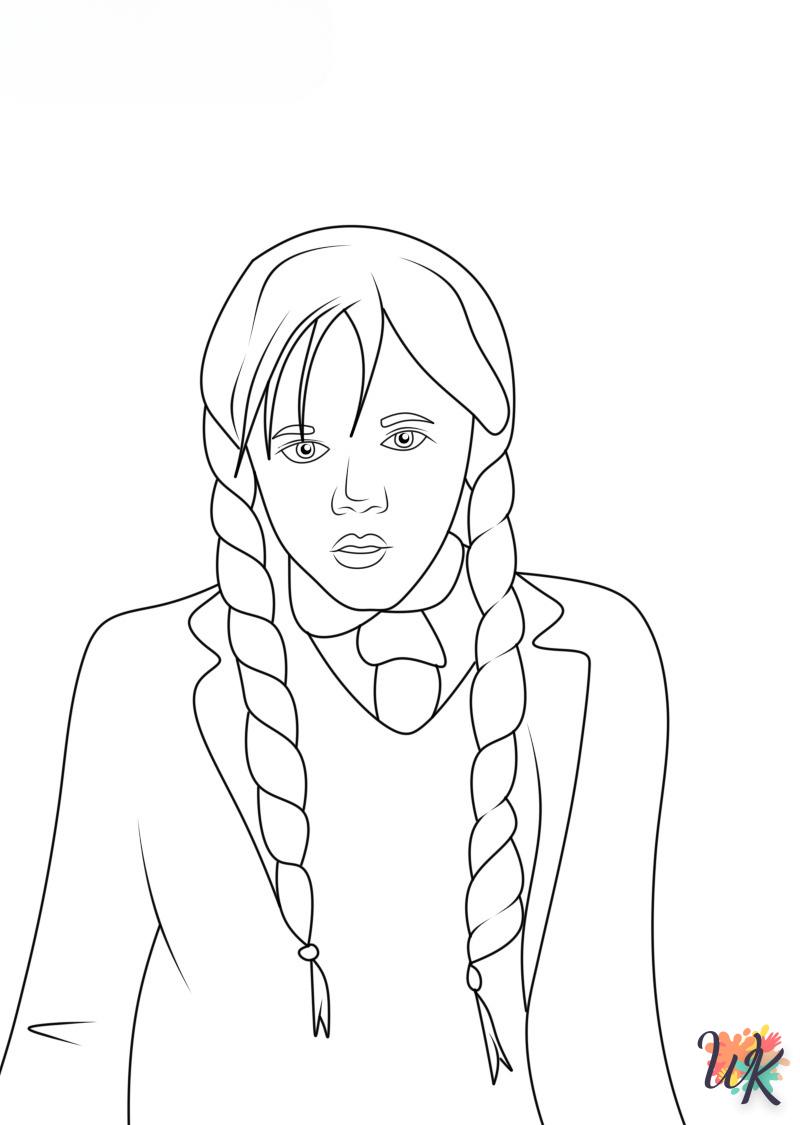 Coloriage Wednesday Addams 31