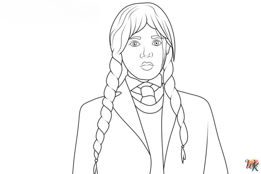 Coloriage Wednesday Addams 32