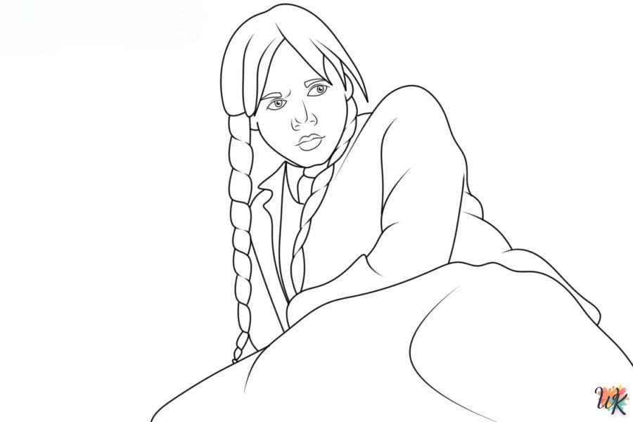 Coloriage Wednesday Addams 33