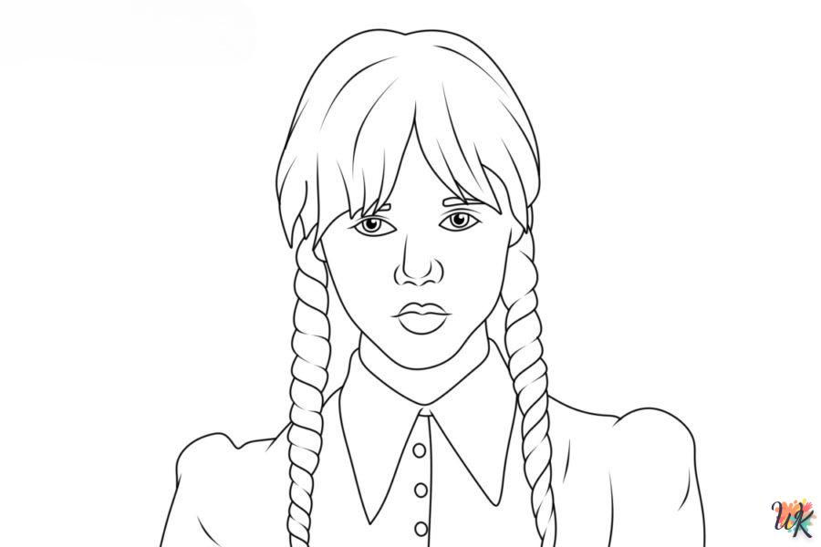 Coloriage Wednesday Addams 36