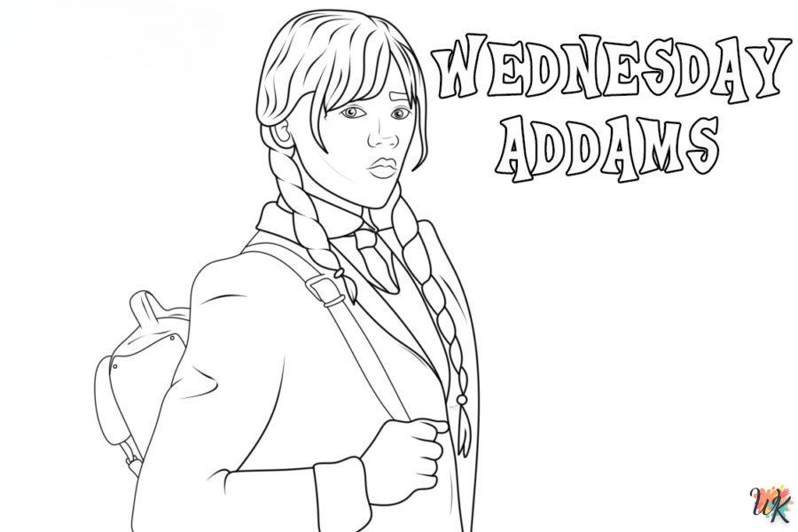 Coloriage Wednesday Addams 37