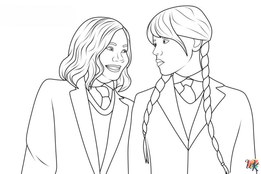 Coloriage Wednesday Addams 38