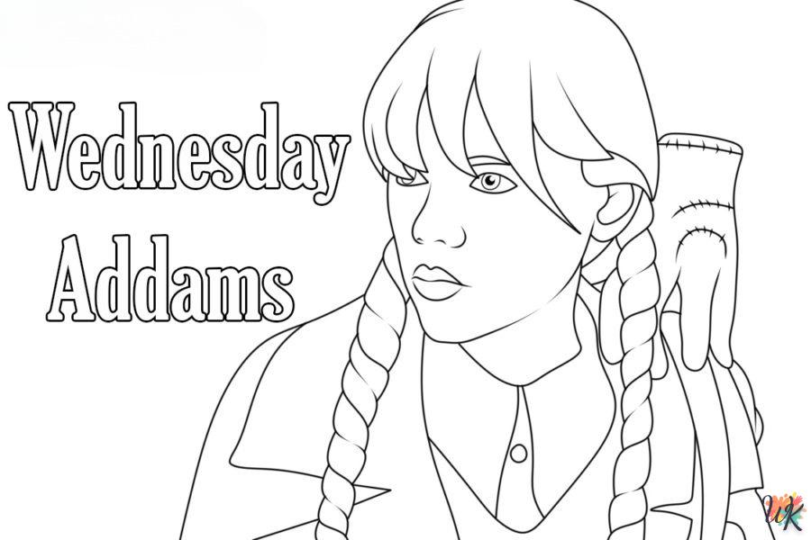 Coloriage Wednesday Addams 43