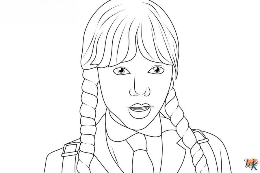 Coloriage Wednesday Addams 44