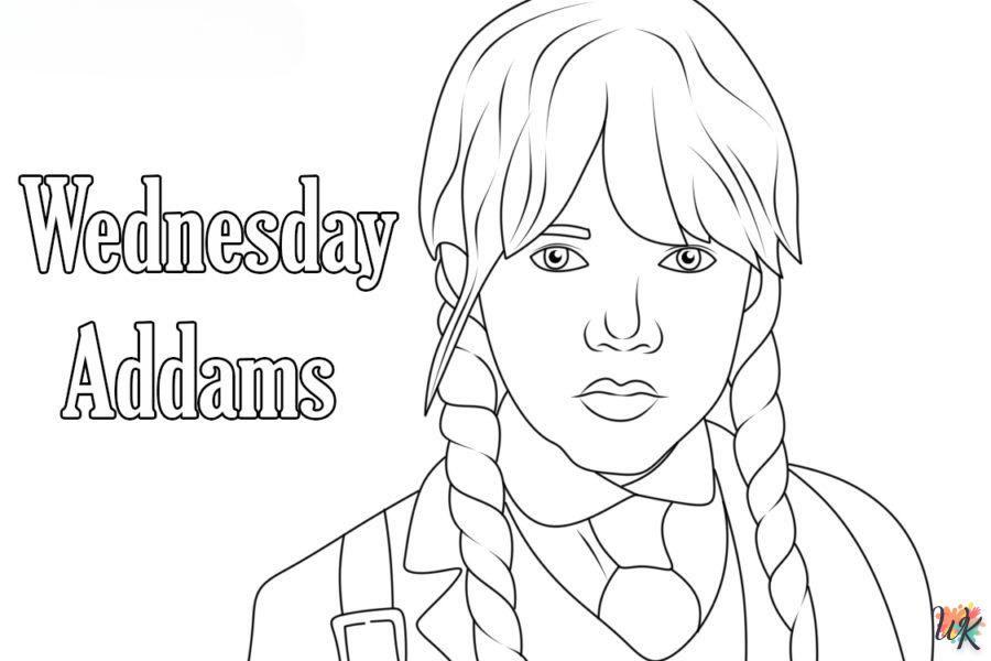 Coloriage Wednesday Addams 49