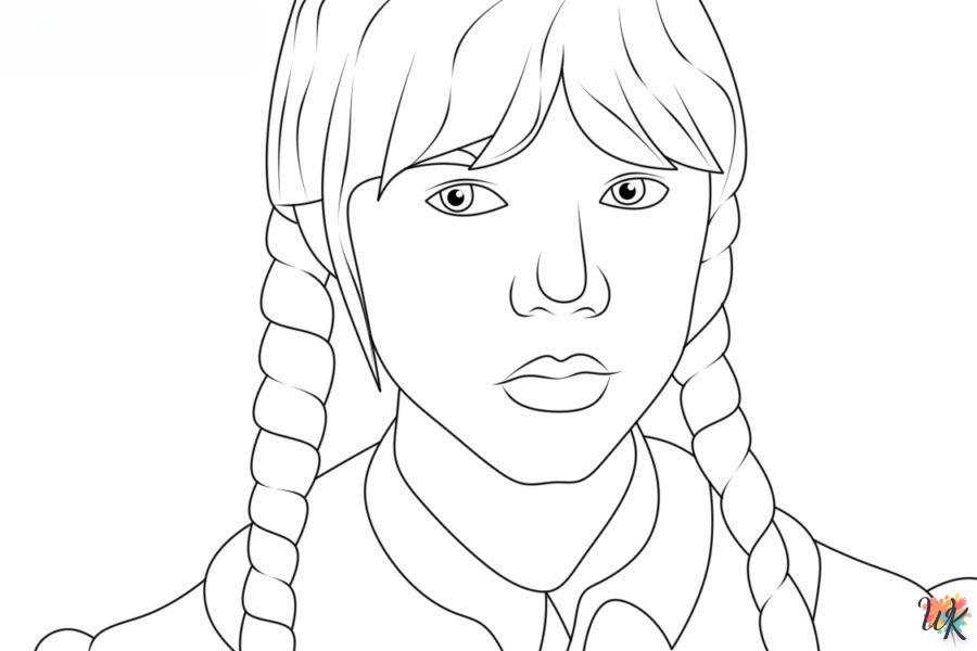 Coloriage Wednesday Addams 52