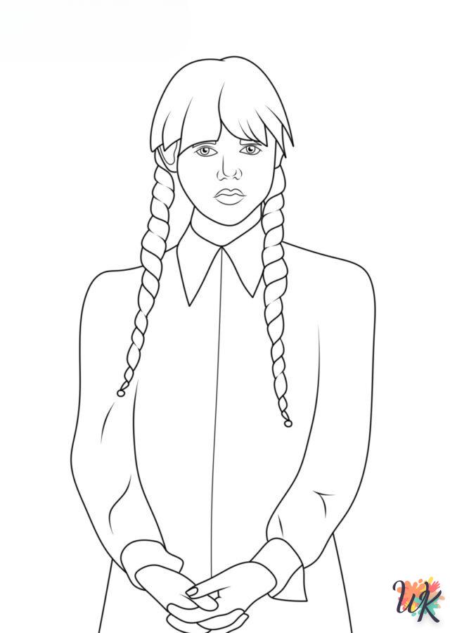 Coloriage Wednesday Addams 53
