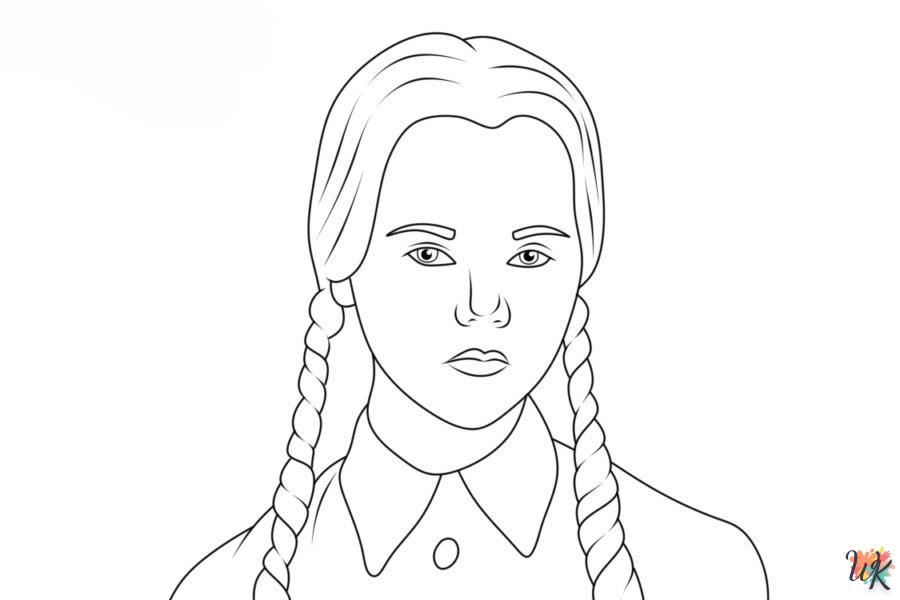 Coloriage Wednesday Addams 58