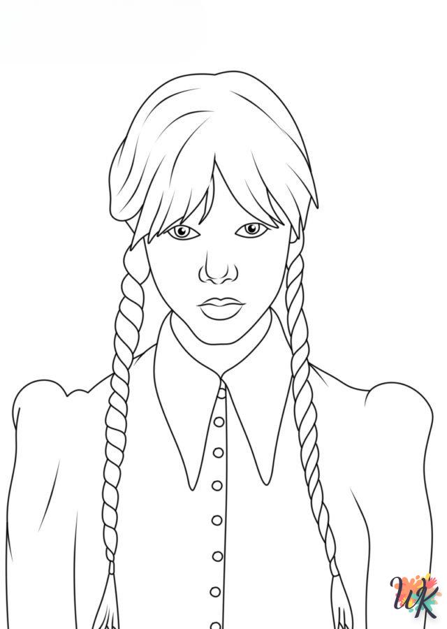 Coloriage Wednesday Addams 59