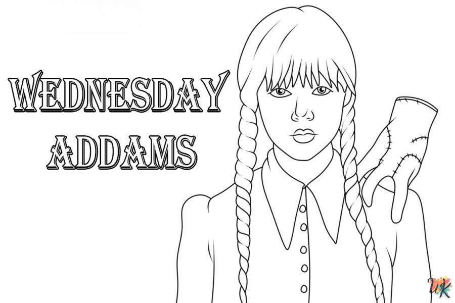 Coloriage Wednesday Addams 6