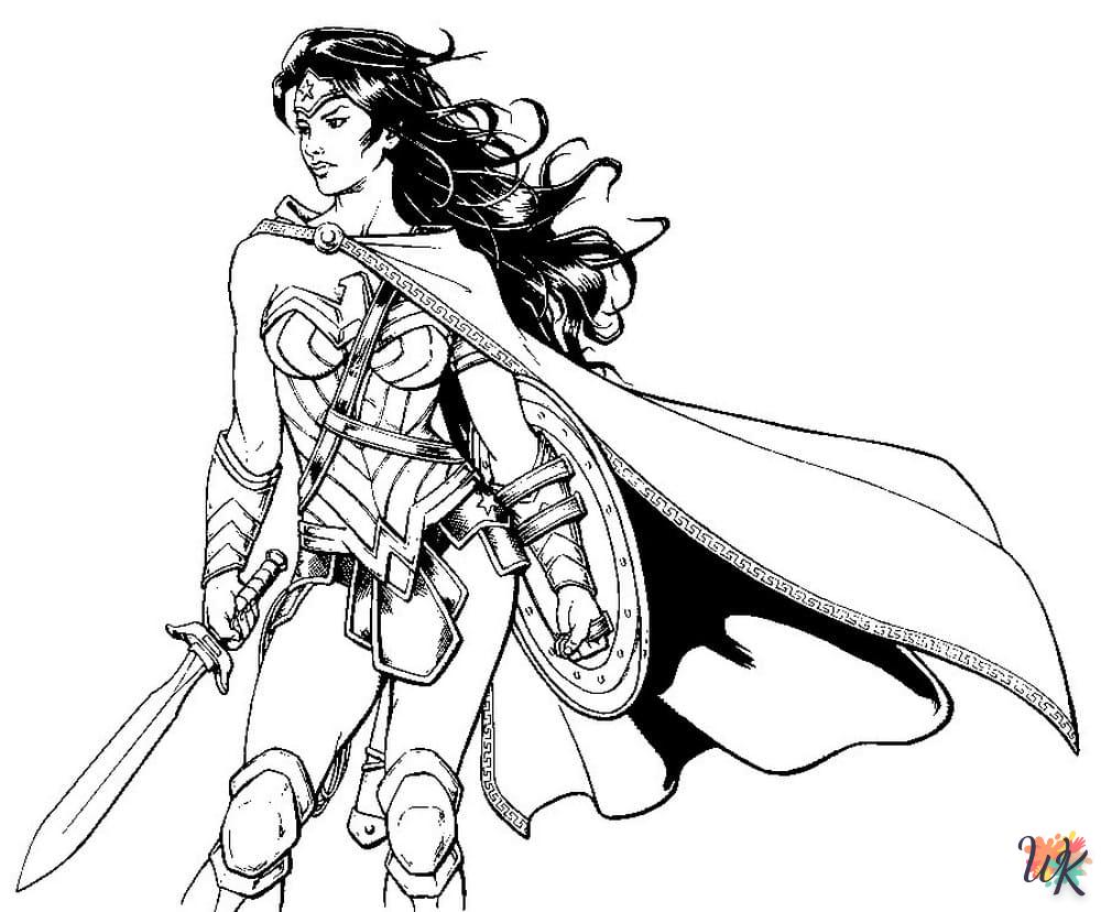 Coloriage Wonder Woman 10