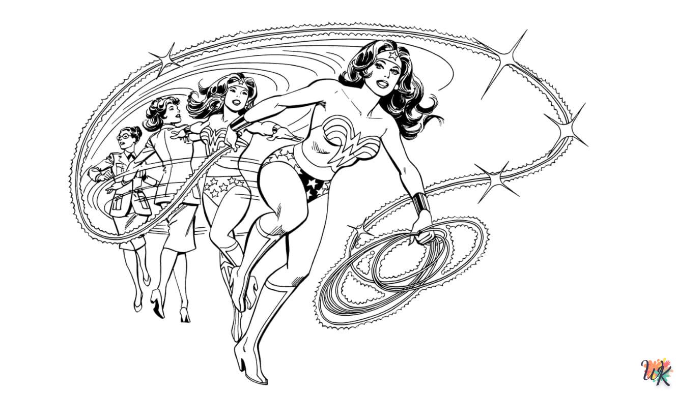 coloriage Wonder Woman  en ligne pour enfant