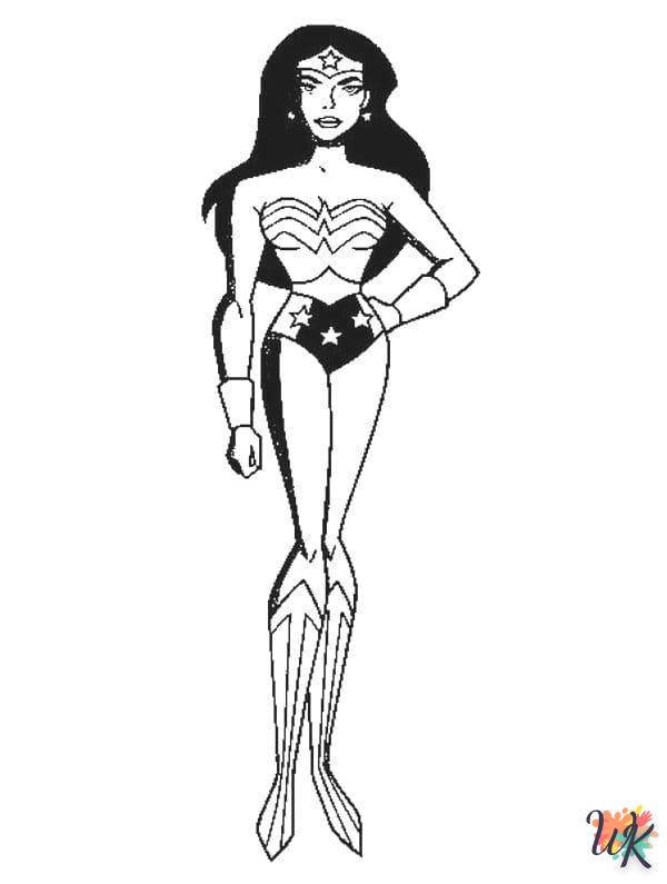 coloriage Wonder Woman  et dessin a imprimer