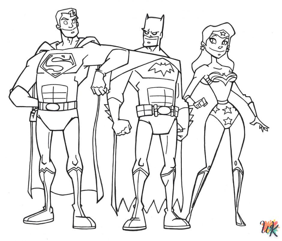 télécharger coloriage DC Comics  gratuit 1