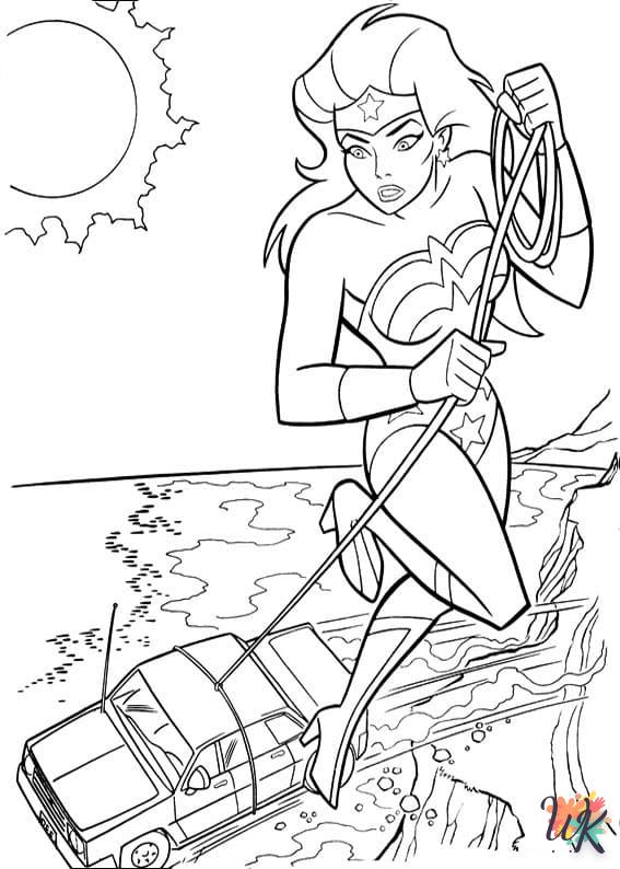 coloriage Wonder Woman  a imprimer 1